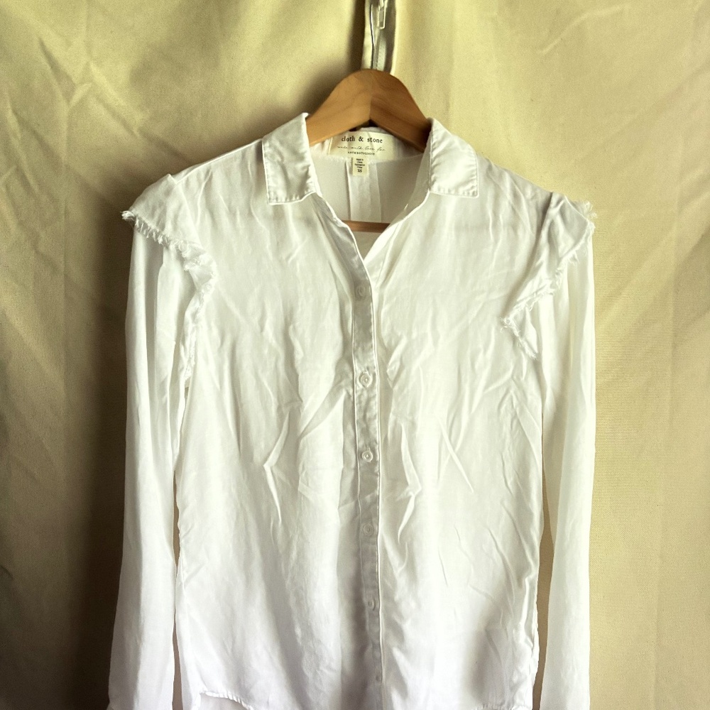 Women's CLOTH & STONE Long-sleeved top White XS